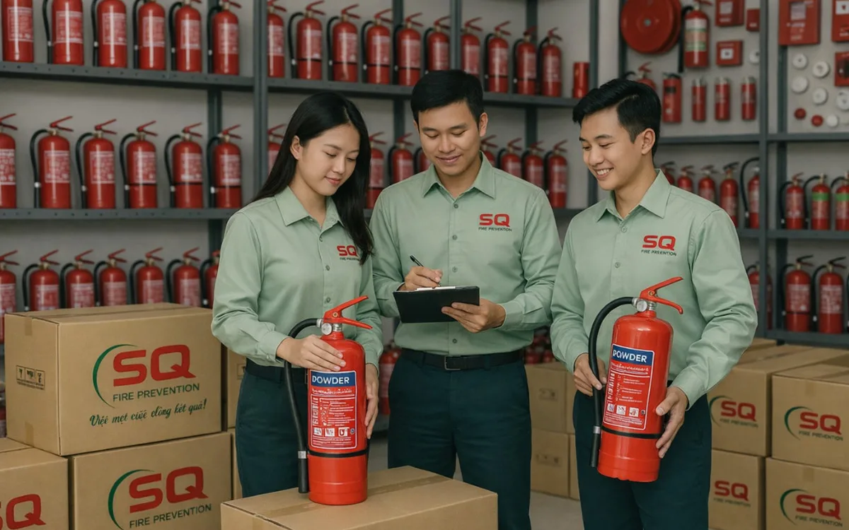 cách kiểm tra bình chữa cháy bột