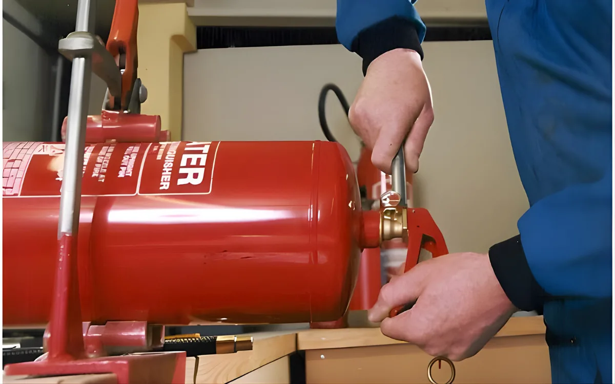 cách kiểm tra bình bột chữa cháy