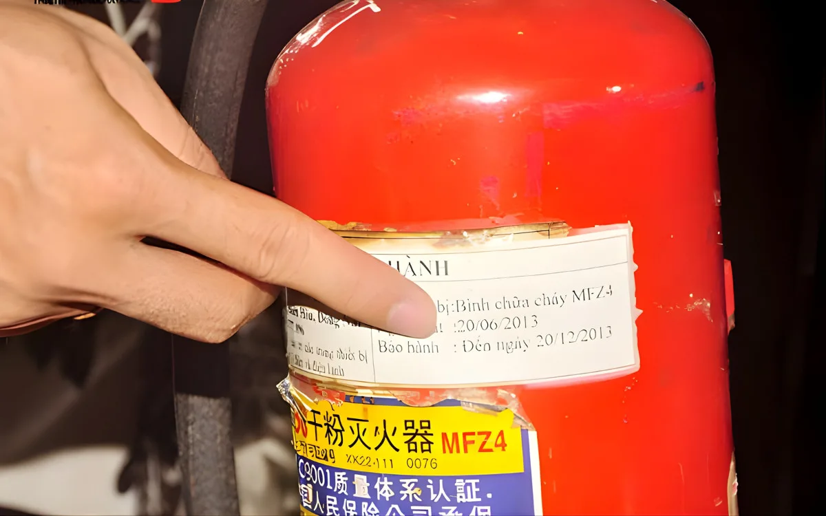 cách kiểm tra bình bột chữa cháy