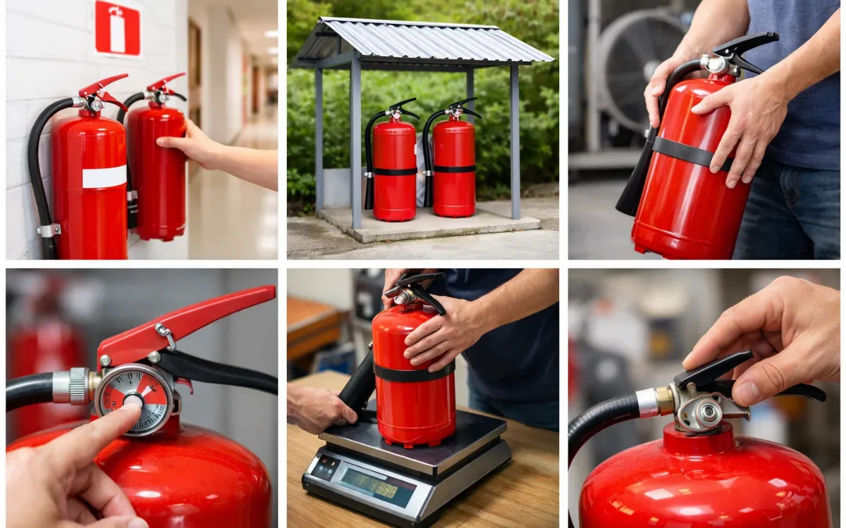 cách sử dụng bình chữa cháy bột