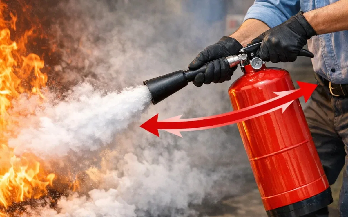 cách sử dụng bình chữa cháy bột