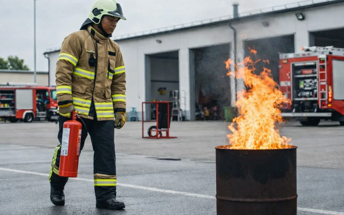 cách sử dụng bình chữa cháy bột