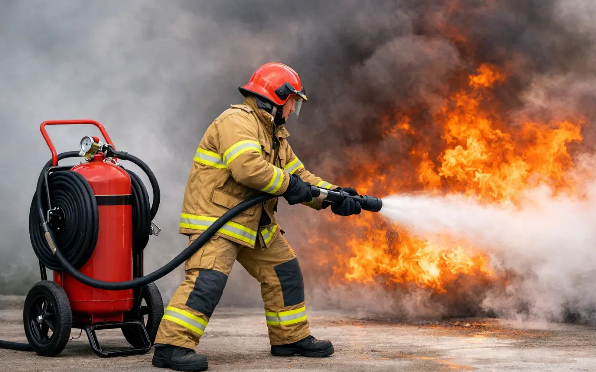 cách sử dụng bình chữa cháy bột