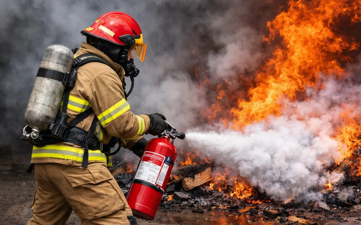 cách sử dụng bình chữa cháy bột