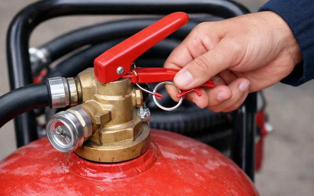 cách sử dụng bình chữa cháy bột