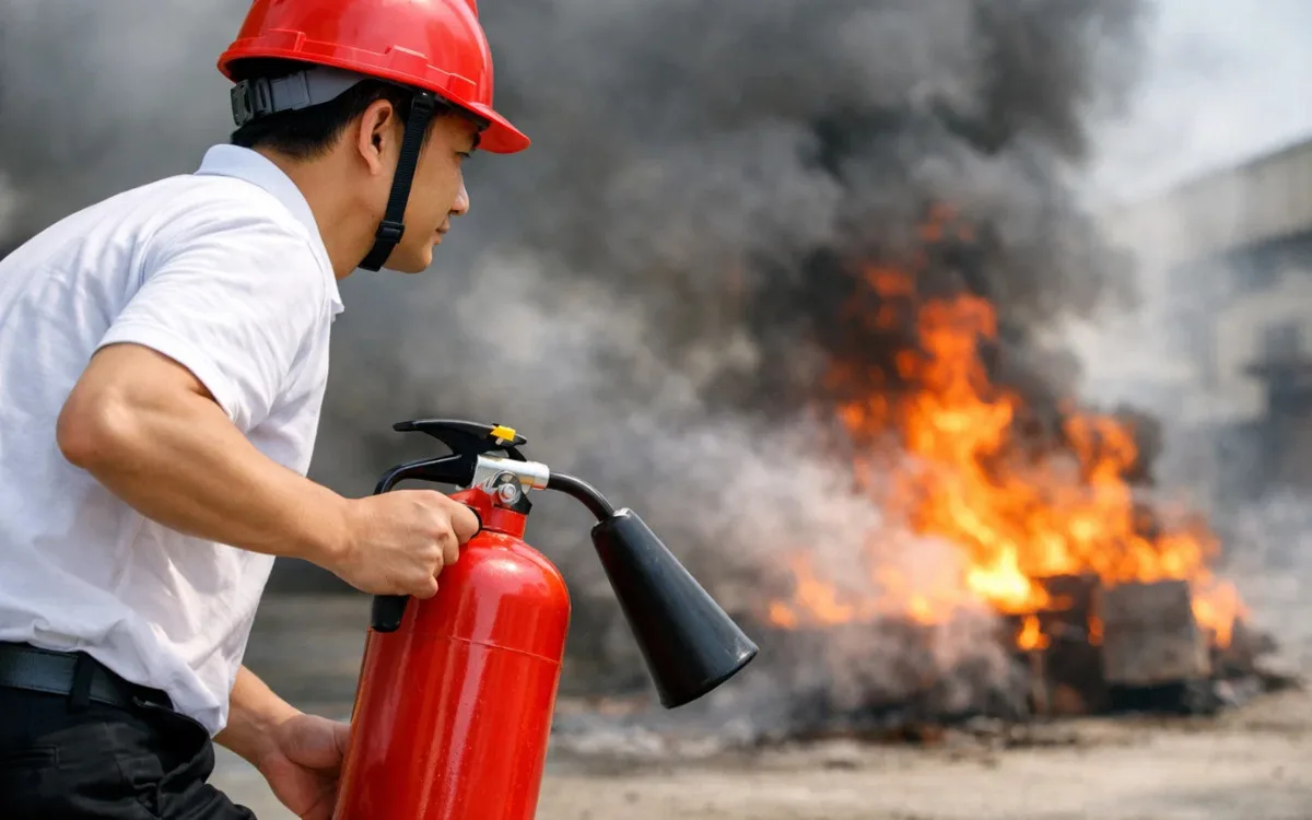 cách sử dụng bình chữa cháy co2