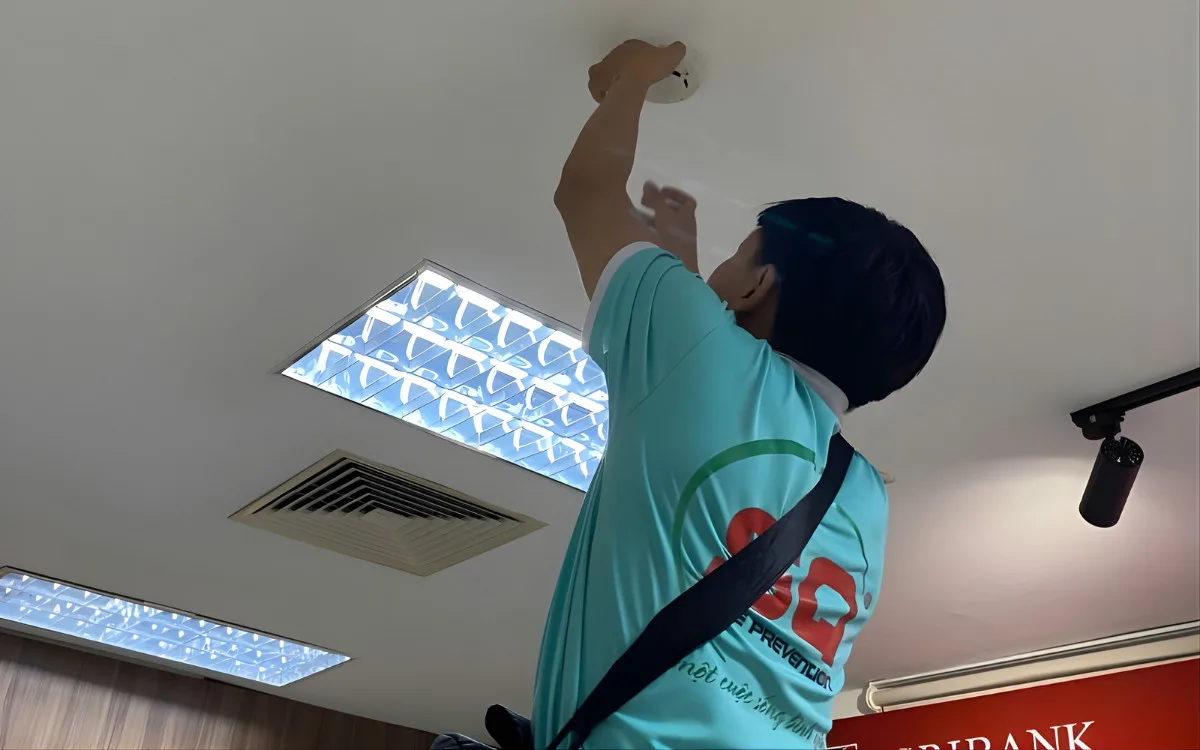 sơ đồ đấu dây đầu báo khói