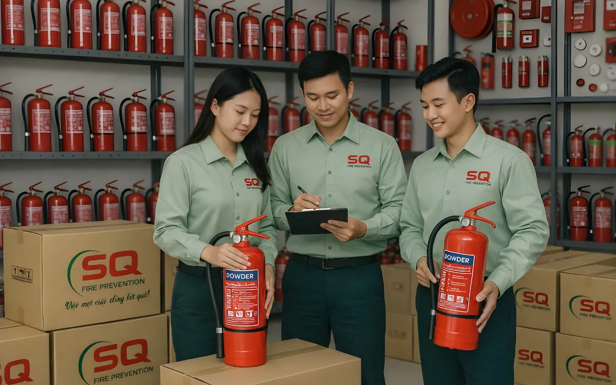 so sánh bình chữa cháy co2 và bột