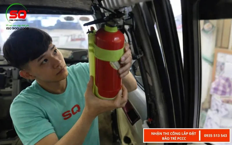 bình chữa cháy cho xe tải