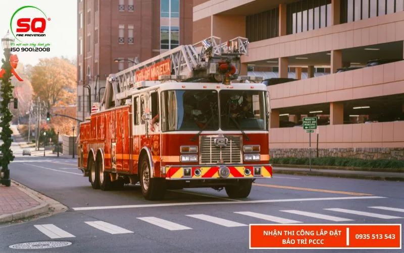 kích thước xe cứu hỏa