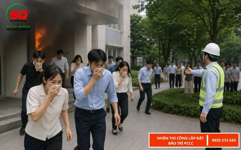 kỹ năng thoát hiểm khi có cháy
