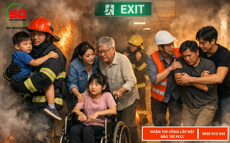 quy trình xử lý khi có cháy xảy ra