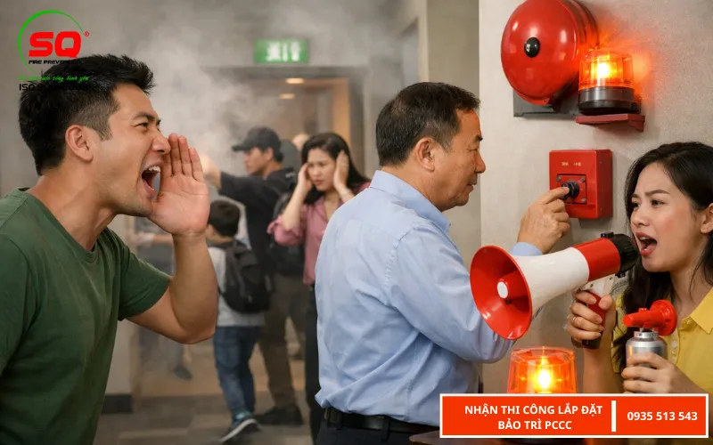 quy trình xử lý khi có cháy xảy ra