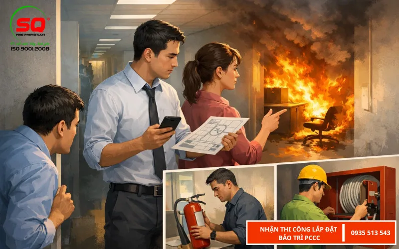 quy trình xử lý khi có cháy xảy ra